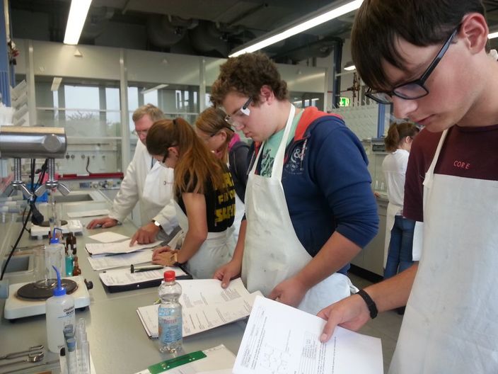 Unser 11er - Chemiekurs im Schülerlabor...